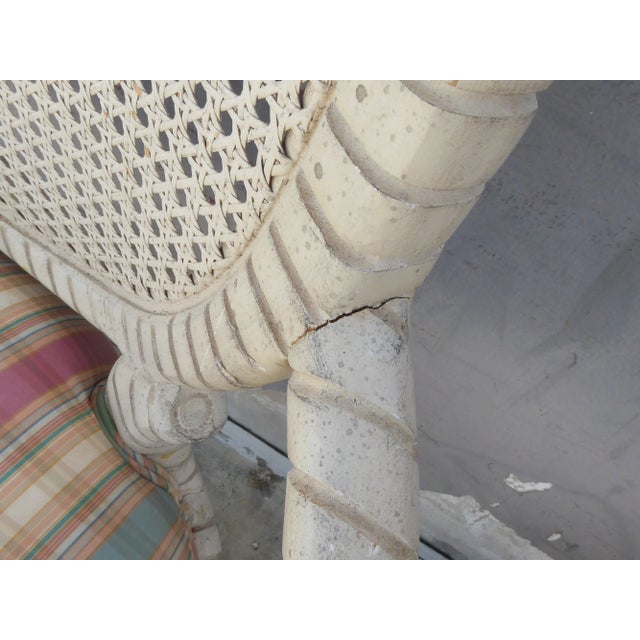 1970's White Washed Twisted Rope Armchairs - Set of 2 For Sale - Image 11 of 13