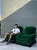 Vintage Emerald Velvet Lounge Chairs - A Pair For Sale - Image 4 of 12