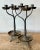 Vintage Boho Twisted Wrought Iron Candelabras - A Pair For Sale - Image 4 of 7
