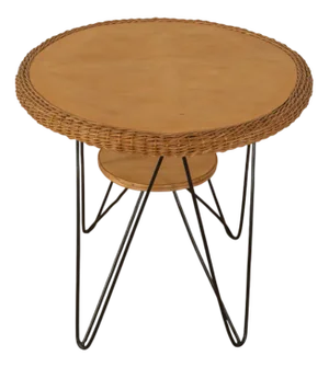 Rattan Side Table by Urotan, 1950s