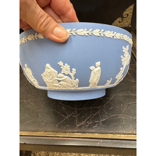 Ceramic Vintage Wedgwood Jasperware Bowl For Sale - Image 7 of 10