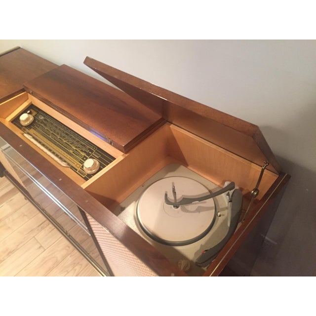 Vintage Korting Delmonico Console With Tube Radio & Telefunken