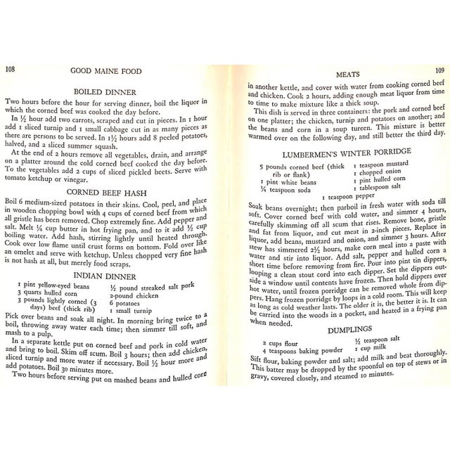 Paper "Good Maine Food" 1940 Mosser, Marjorie For Sale - Image 7 of 11