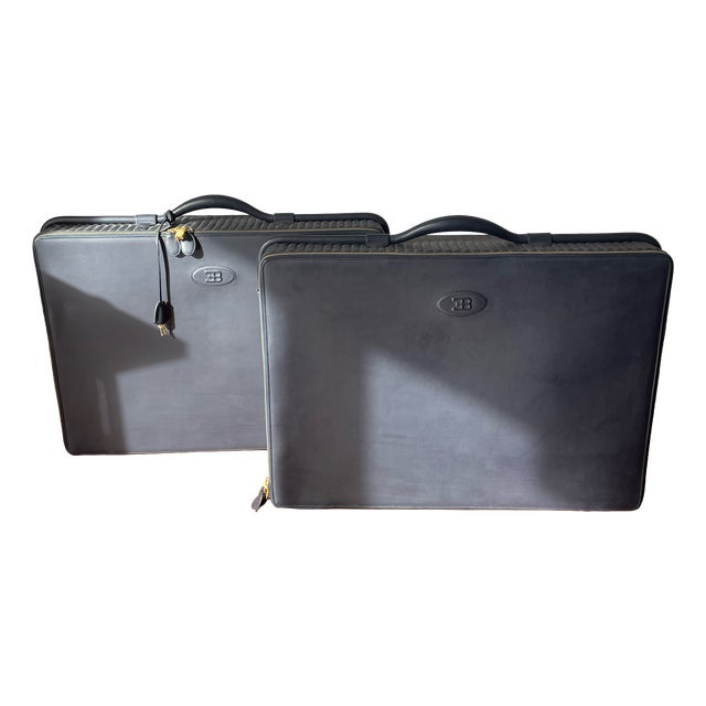 Suitcases by Ettore Bugatti for Poltrona Frau, 1990, Set of 2 For Sale
