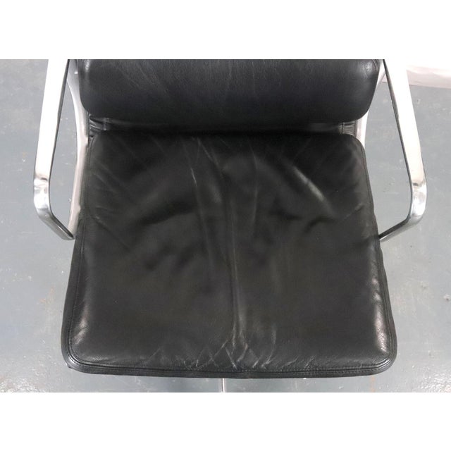 Herman Miller Eames Style Soft Pad Leather Executive Chair For Sale In New York - Image 6 of 16