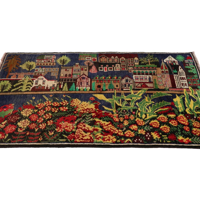 2010s Rug & Kilim’s Twin Modern Classics Tribal Rugs With Polychromatic Pictorials For Sale - Image 5 of 7
