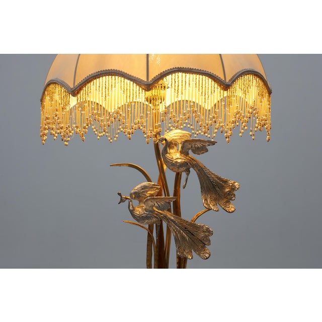 Glass Hollywood Regency Theatrical Table Lamp from Galeotti, Italy, 1970s For Sale - Image 7 of 15