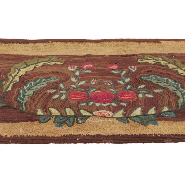 American Antique American Hooked Rug, 02'07 X 04'10 For Sale - Image 3 of 10