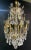 Late 19th century French chandelier. Made with bronze and rock crystal.