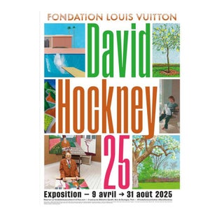 David Hockney 25 Fondation Louis Vuitton Official Exhibition Poster II For Sale