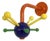 Multicolor Mina Coat Rack from Ikea, 1990s For Sale