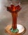 Mid 20th Century Mid-Century Italian Pulled-Feather Glass Vase Attributed to Murano For Sale - Image 5 of 8