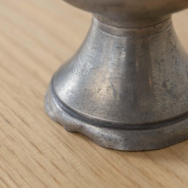 1930s French Pewter Bud Vase For Sale - Image 10 of 11