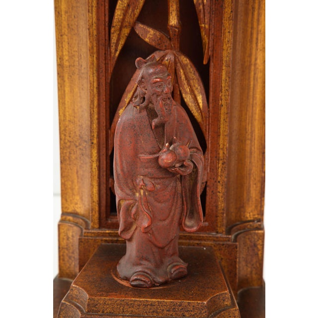 Brown Pair of 1950s James Mont Lamps For Sale - Image 8 of 11