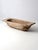 This striking 19th century American dough bowl is hand-hewn from a single log and shaped with generous depth and an...