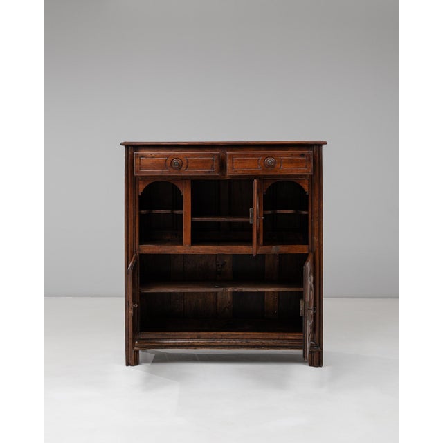 19th Century French Neo-Basque Wooden Buffet in Original Patina For Sale - Image 17 of 18
