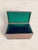 Early 20th Century Antique English Oak Lidded Storage Box With Green Baize Lining For Sale - Image 4 of 7