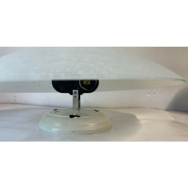 Mid 20th Century Mid 20th Century Mid Century Modern Ceiling Light Fixture With Glass Shade For Sale - Image 5 of 8