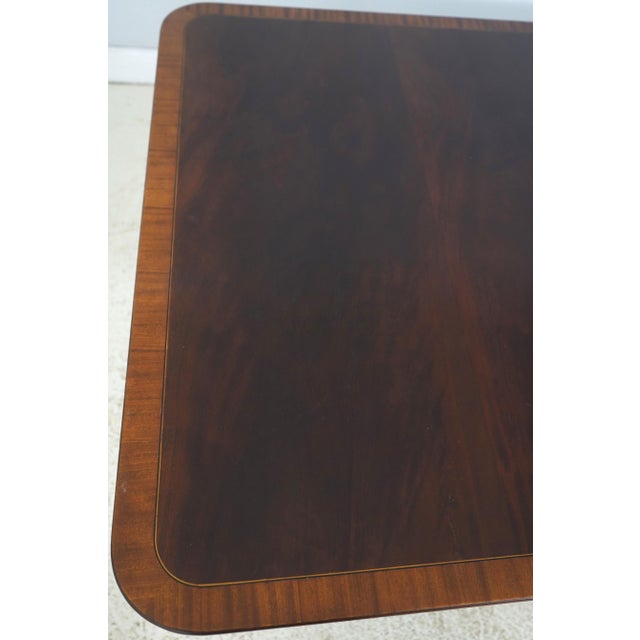 Stickley Regency Style Mahogany Double Pedestal Dining Table For Sale In Philadelphia - Image 6 of 18