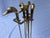 Mid 20th Century VIntage Brass Mallard Duck Fireplace Tools With Stand- 5 Pieces For Sale - Image 5 of 8