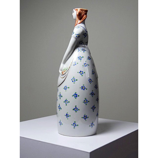 Antique Porcelain Bottle by Michelaud for Robj Paris, 1920s For Sale - Image 6 of 12