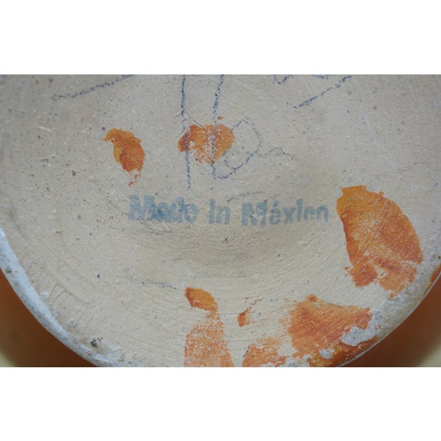 Mid 20th Century Mexican Folk Art Terracotta Pottery Pulque Agave Pitcher Water Jug 13" For Sale - Image 12 of 12