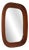 Danish Wall Mirror in Mahogany, 1950s For Sale