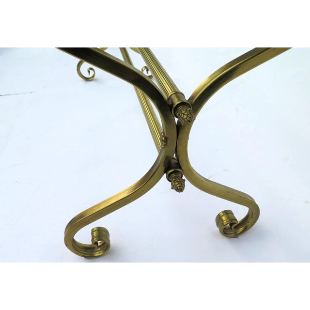 Hollywood Regency Hollywood Regency Italian Scroll Coffee Table For Sale - Image 3 of 6