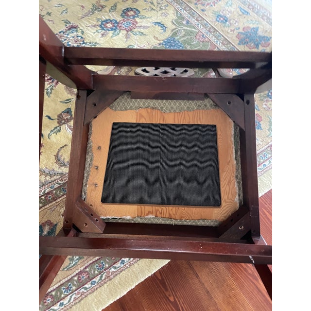 Baker Chippendale-Inspired Mahogany Pretzel Back Dining Chairs. Two Arm Chairs and Four Side Chairs For Sale - Image 10 of 11