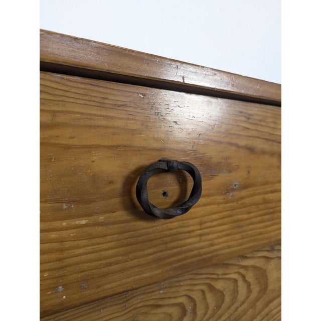 Pine Chest of Drawers with Compass Legs, 1950s For Sale - Image 5 of 8