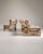 Pair of Brutalist Oak Upholstered Armchairs, Antique, France, Circa 1970 For Sale - Image 11 of 14