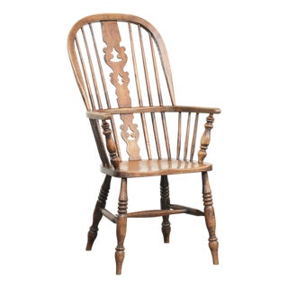 Antique English Spindle Chair, 1800s For Sale