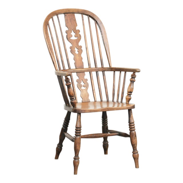 Antique English Spindle Chair, 1800s For Sale
