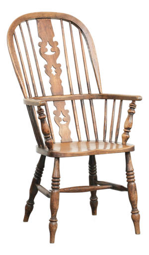Antique English Spindle Chair, 1800s