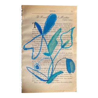 Jardin De Flores 2024 Abstract Paper Piece For Sale
