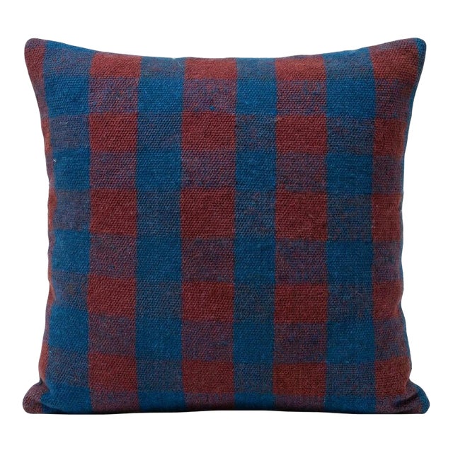 Turkish Wool Kilim Pillow Cover 15'' X 16'' For Sale