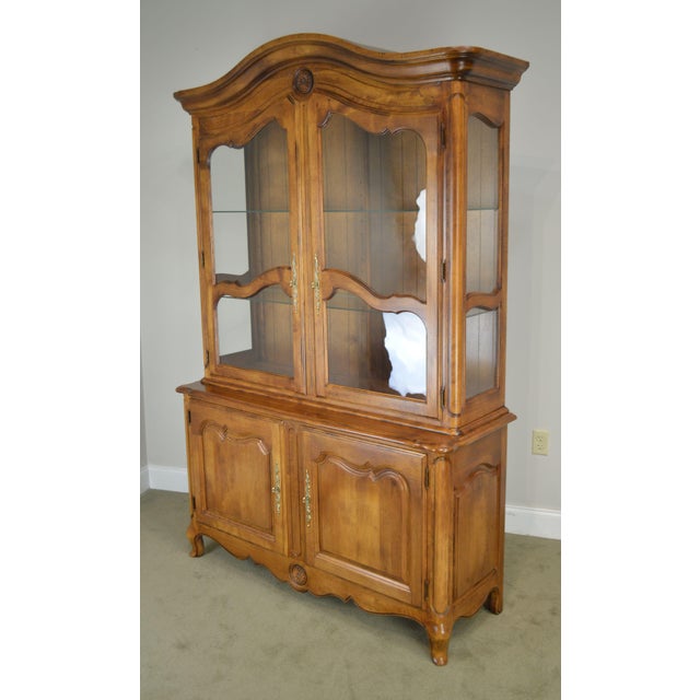 Ethan Allen French Country China Cabinet | Chairish