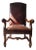 Mid 19th Century Ralph Lauren Leather and Mahogany Upholstered Armchair For Sale