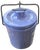 1950s Vintage French Country Periwinkle Blue Ceramic Lidded Canister & Striped Spoon After Digoin Sarreguemines For Sale - Image 5 of 13