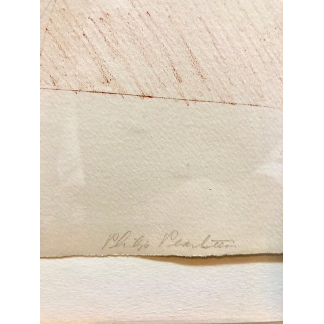 Philip Pearlstein, Girl in Ballerina Dress (Thonet Chair) Color Lithograph, American Modernist, c.1970 For Sale - Image 4 of 8