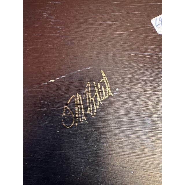 This one-of-a-kind decorative box features a hand-decorated abstract collage design with expressive line work and vibrant...