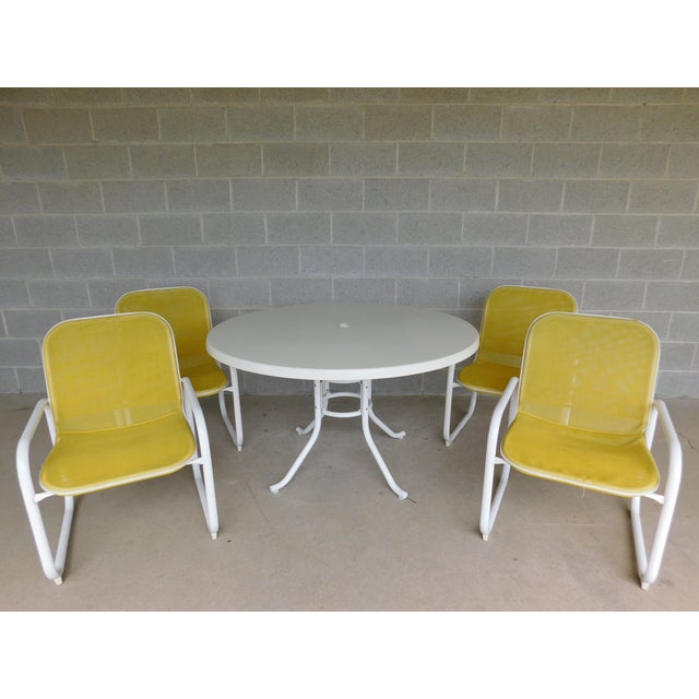 Samsonite Vintage MidCentury Modern 5 Piece Patio Set Chairish