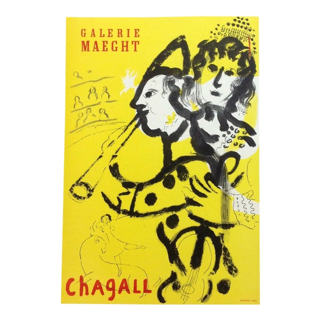 Chagall Lithograph Galerie Maeght 1957 Art in Posters For Sale