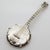 Italian Vintage Italian Handmade Genuine Silver Banjo / Mandolin Figurine Miniature, Made in Tuscany (Arezzo) For Sale - Image 3 of 8