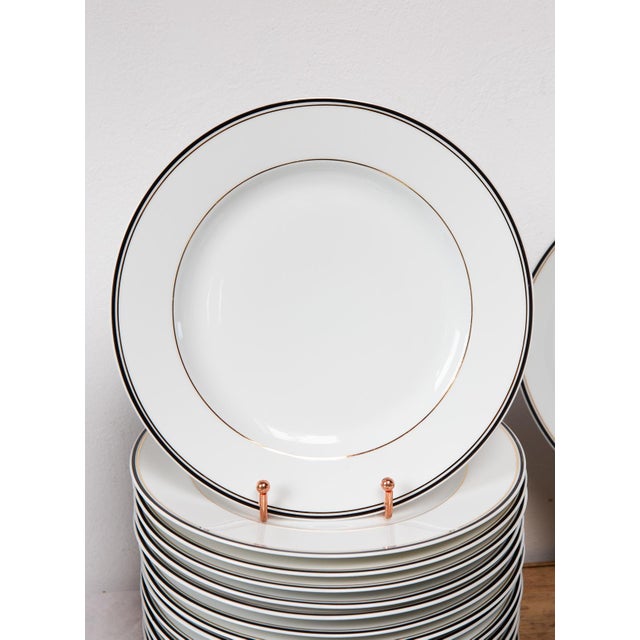 Palmyre Porcelain Dinnerware Set, 1990s, Set of 55 For Sale - Image 4 of 15