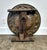 Wood Vintage Morrocan Brass Tray Table With Folding Hand Carved Wood Base For Sale - Image 7 of 8