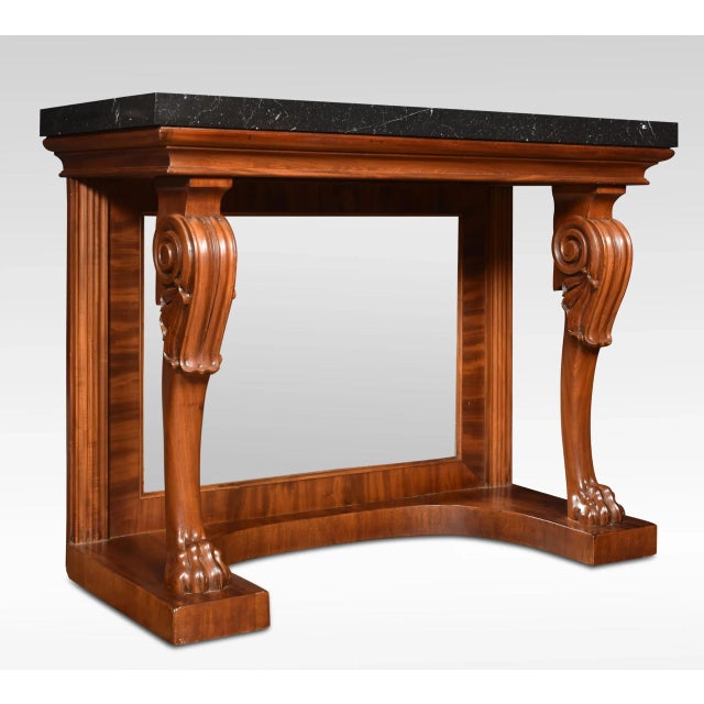 Wood Regency Mahogany Console Table For Sale - Image 7 of 8