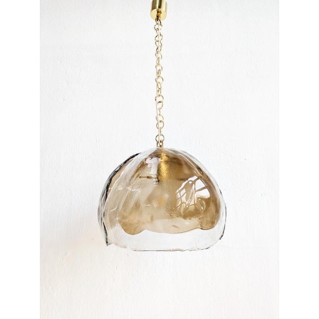 Beige Murano Glass Pendant from Kaiser Leuchten, 1970s For Sale - Image 8 of 8