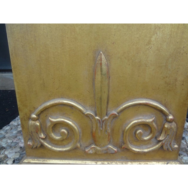 Wood 1960s Italian Hollywood Regency Giltwood Bench For Sale - Image 7 of 11