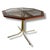 Mid-Century Modern Italian Dining Table in Smoked Glass and Teak For Sale - Image 4 of 7